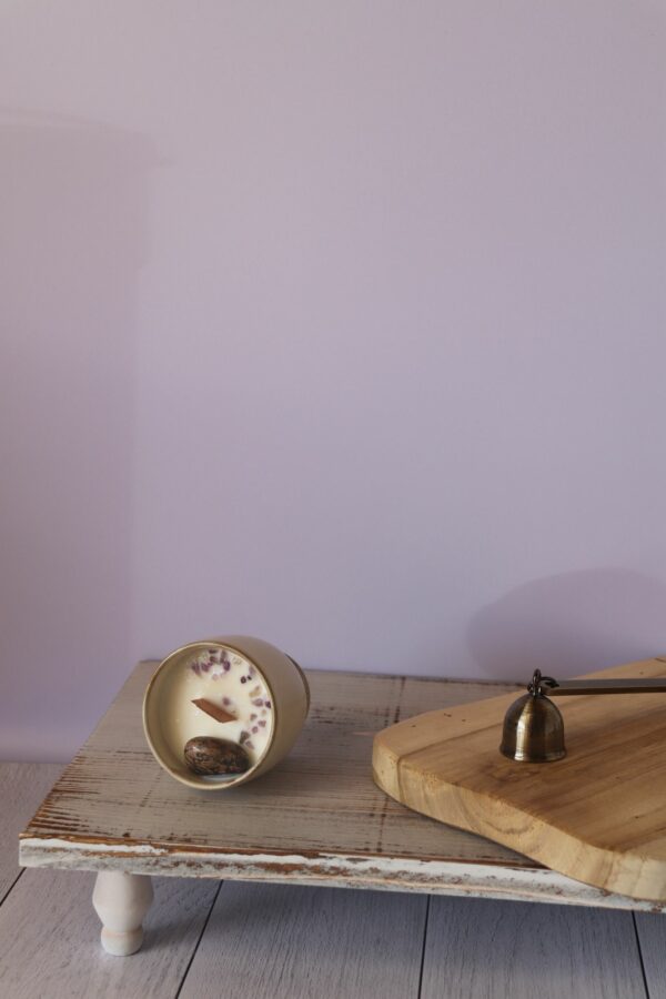 Bougie parfumée seconde vie Bien être psychique - Rhodonite & Amethyste – Image 2